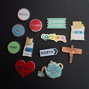 NORTHERN enamel pins - Slight Seconds - choose 6 pins - BARGAIN!