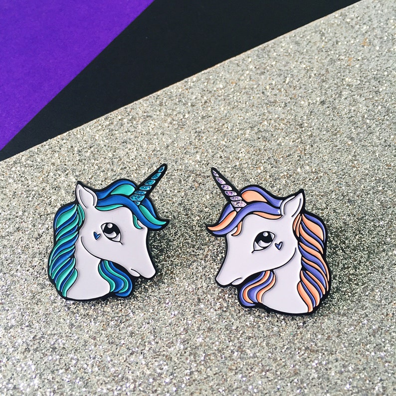 Unicorn Enamel Pins Etsy