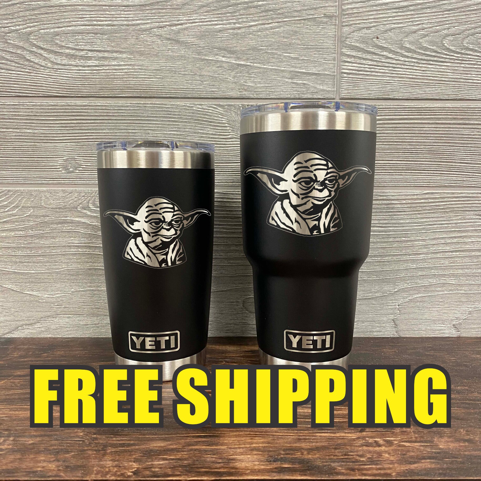 Yoda Star Wars Father Personalized Custom Engraved Tumbler cup Etsy