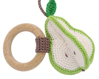 CROCHET PATTERN rattle Pear