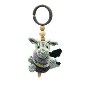 CROCHET PATTERN stroller toy dragon