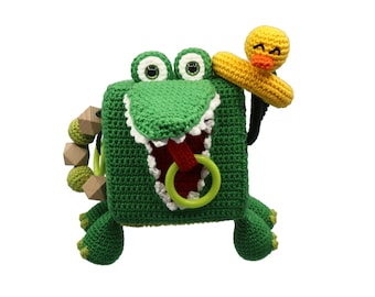 CROCHET PATTERN Activity Cube Crocodile