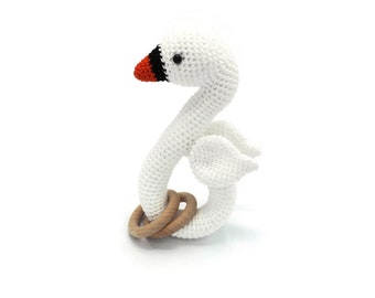 CROCHET PATTERN rattle swan