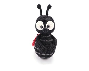 CROCHET PATTERN wobble ladybug (small)