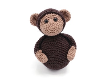 CROCHET PATTERN wobble monkey (small)