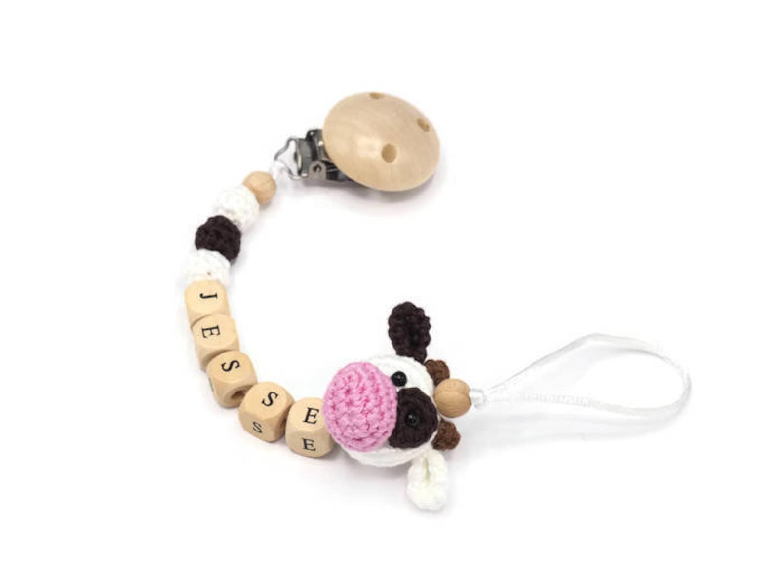 CROCHET PATTERN Pacifier Clip Cow - Etsy