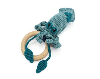 CROCHET PATTERN rattle squid