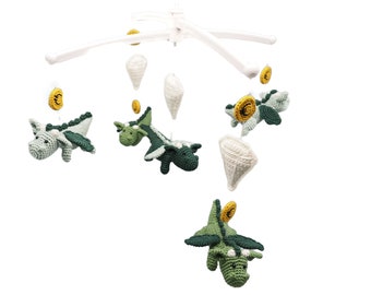 CROCHET PATTERN baby mobile dragons