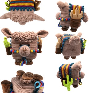 CROCHET PATTERN Activitycube Alpaca image 6