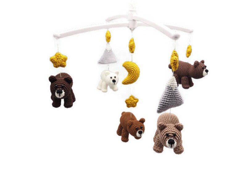 CROCHET PATTERN baby mobile beren