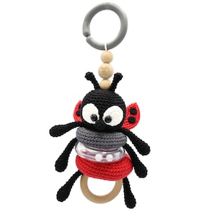 CROCHET PATTERN stroller toy ladybug