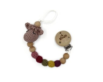 CROCHET PATTERN pacifier clip alpaca