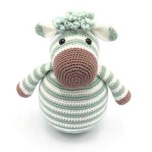 CROCHET PATTERN Wobble Zebra (big version)