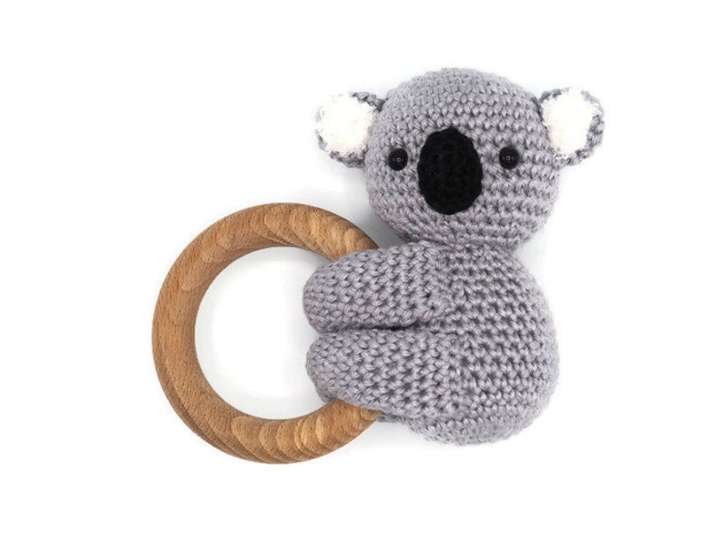 CROCHET PATTERN rattle Koala image 1