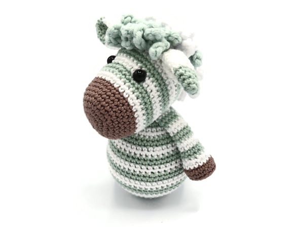 CROCHET PATTERN Wobble Zebra small Version 