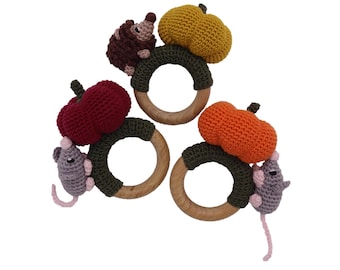 CROCHET PATTERN rattle pumpkin