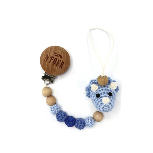 CROCHET PATTERN Pacifier Buddy Elephant Etsy