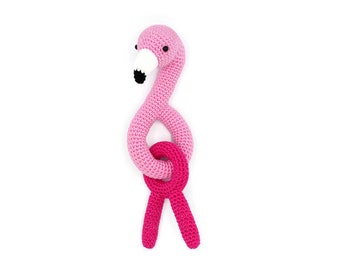 CROCHET PATTERN rattle flamingo