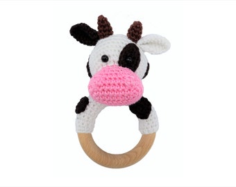 CROCHET PATTERN rattle cow