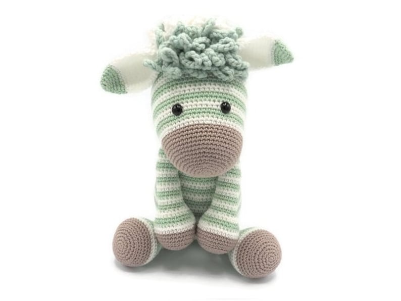 CROCHET PATTERN Zoe zebra & donkey Alex image 2