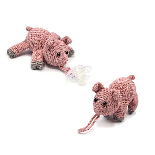 CROCHET PATTERN Pacifier Buddy Elephant Etsy