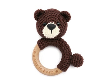 CROCHET PATTERN rattle bear