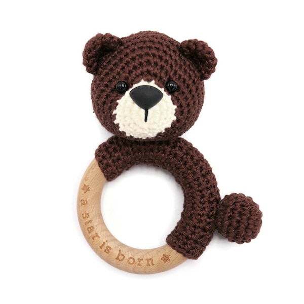 CROCHET PATTERN rattle bear