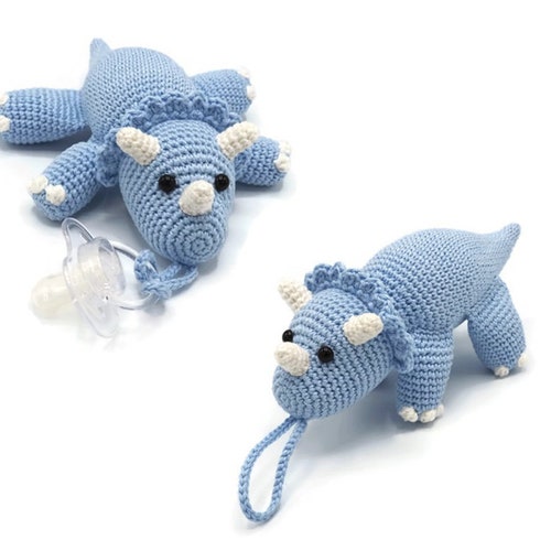 CROCHET PATTERN Pacifier Buddy Elephant Etsy