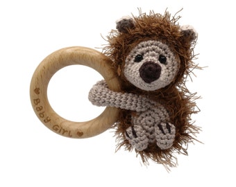 CROCHET PATTERN rattle hedgehog