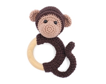 CROCHET PATTERN rattle monkey