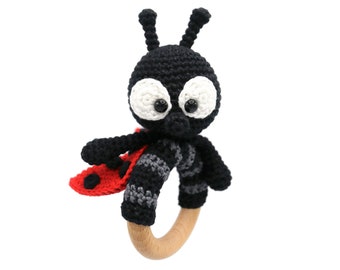 CROCHET PATTERN rattle ladybug