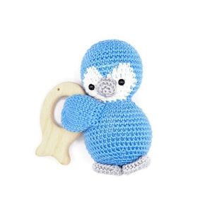 Sonajero pingüino PATRÓN CROCHET