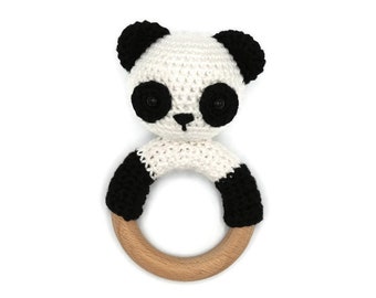 CROCHET PATTERN rattle panda