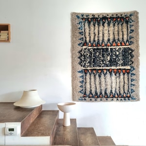 Vintage Finnish Rya Rug Aini Suomi 60s Carpet shaggy danish modern design midcentury hojer eksport wilton Desso Ege