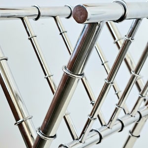 Faux Bamboo magazine rack French Modernist Maison Bagues Adnet Charles mid century modern design Hollywood Regency