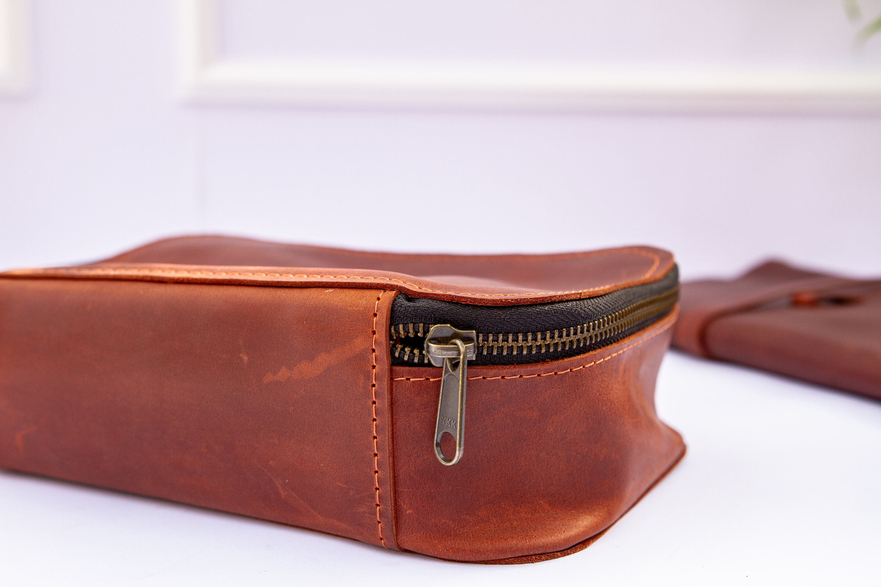 Exinoz Genuine Leather Tech Organizer Kit. Best Personalized Etsy