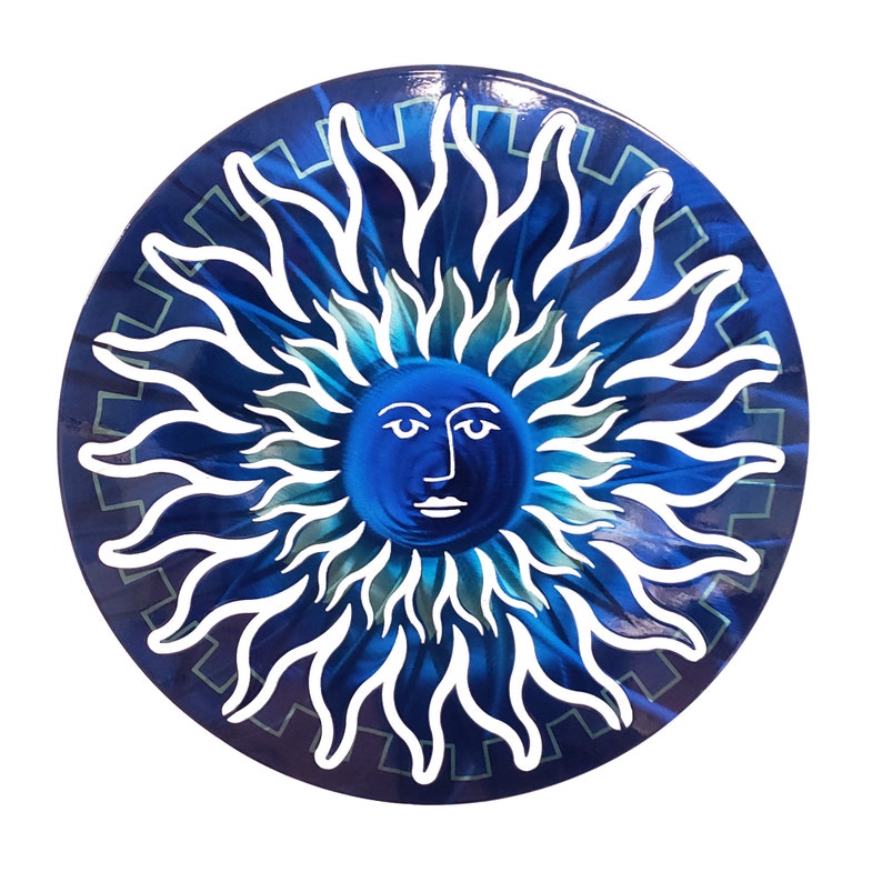 Metal Wall Art Sun Face Decor NEW COLORS Etsy