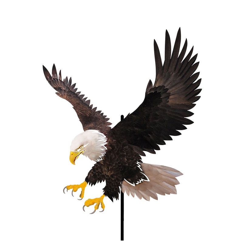 Yard Art Garden Decor Bald Eagle Lawn and Garden Stake | Etsy