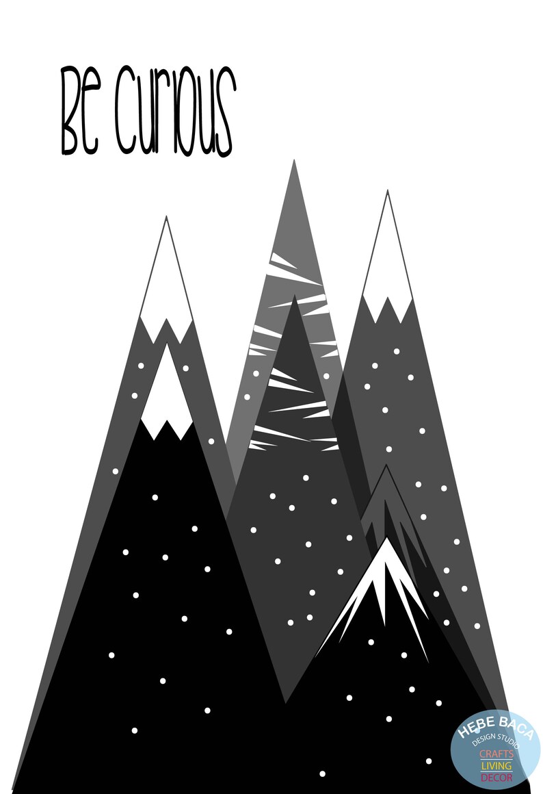 Black and White Nursery Wall Art Modern Nursery Decor Etsy