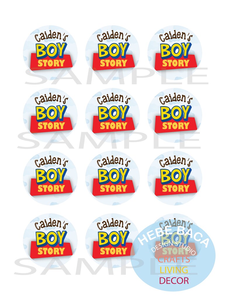 Toy Story Baby Shower Favor Tags It' S a Boy Story Labels Etsy