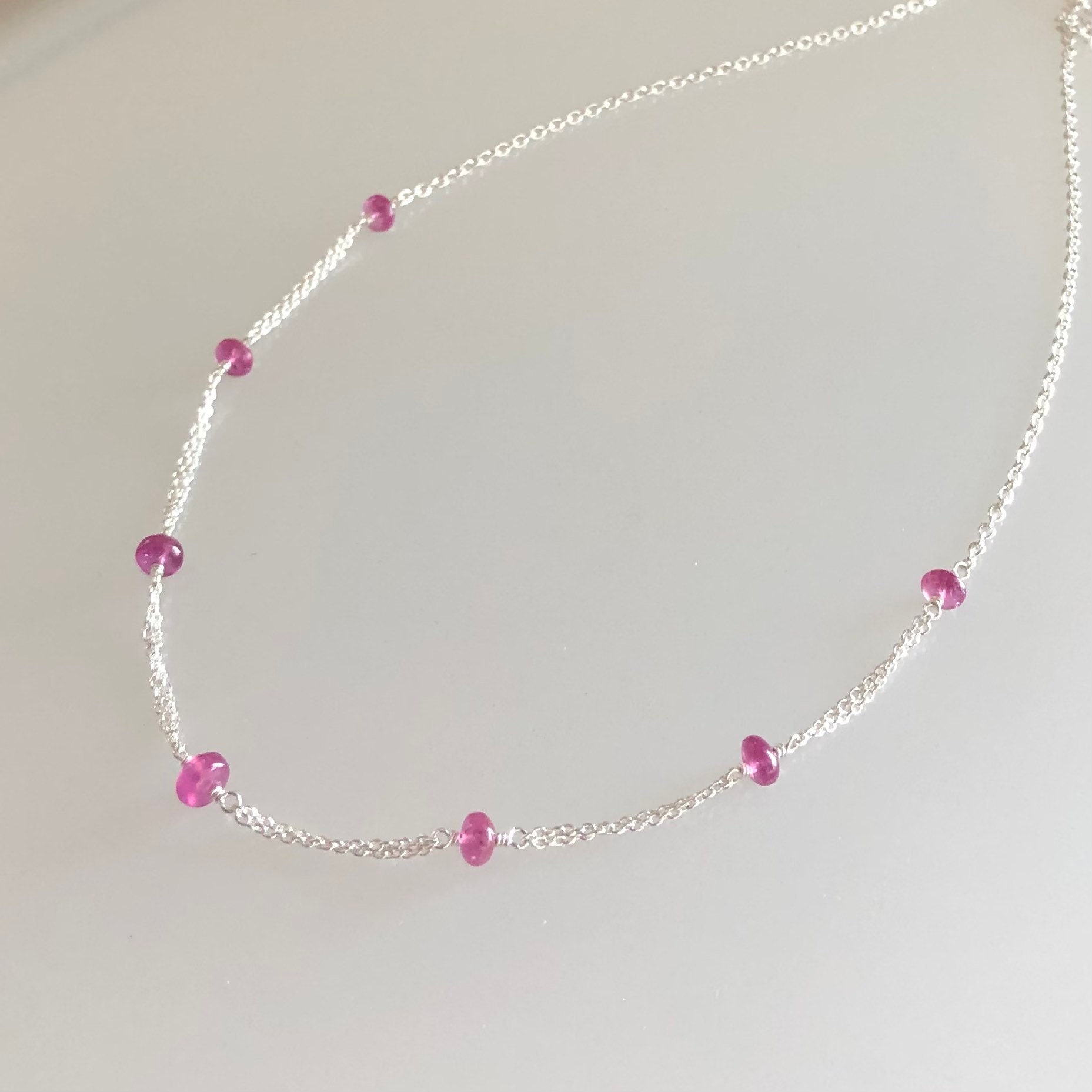 Pink shop sapphire necklaces