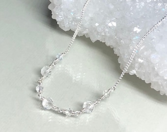 GemStar USA Sterling Silver Necklace With Gemstones & White Topaz – Elegant Statement Pendant - View #8