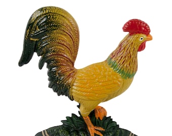 Rooster Cast Iron Decorative Doorstop Stopper Figurine  Door Stop