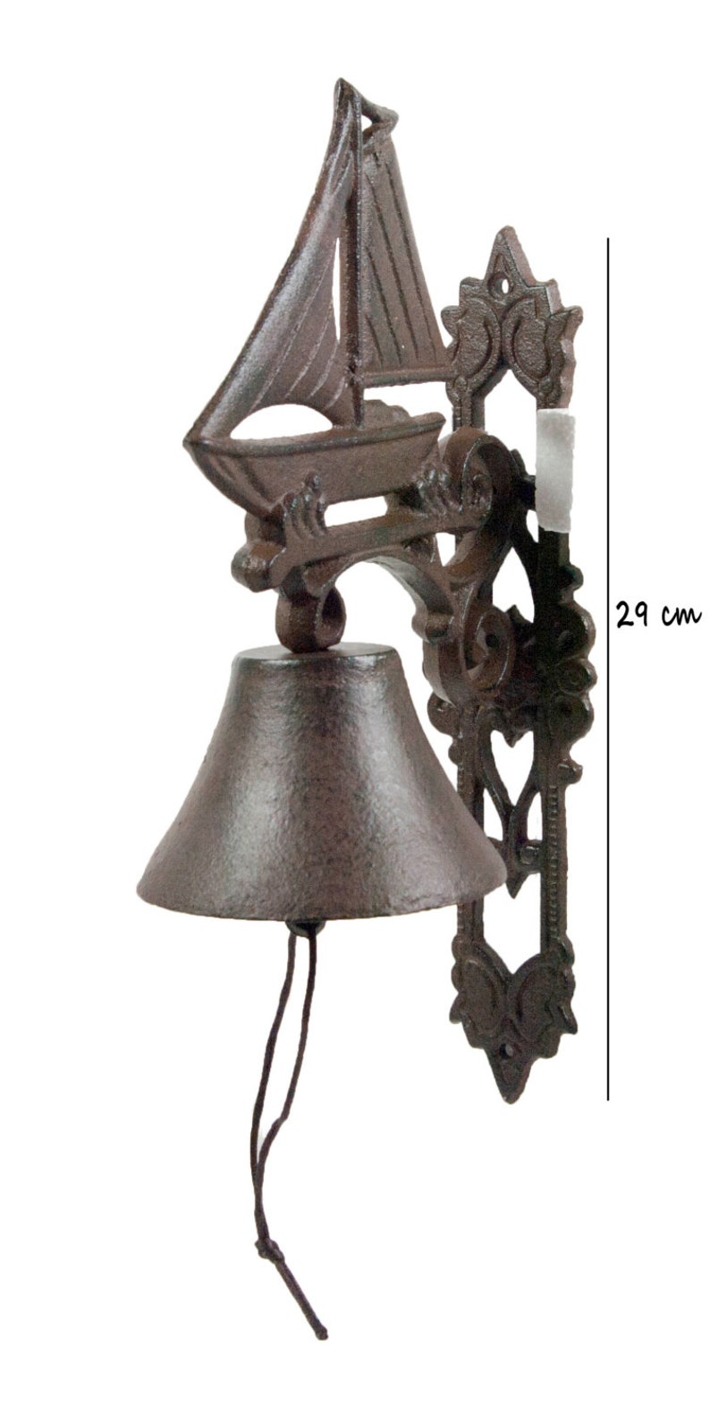 Cast Iron Doorbell Sail Boat Decorative Hanging Door Bell Etsy