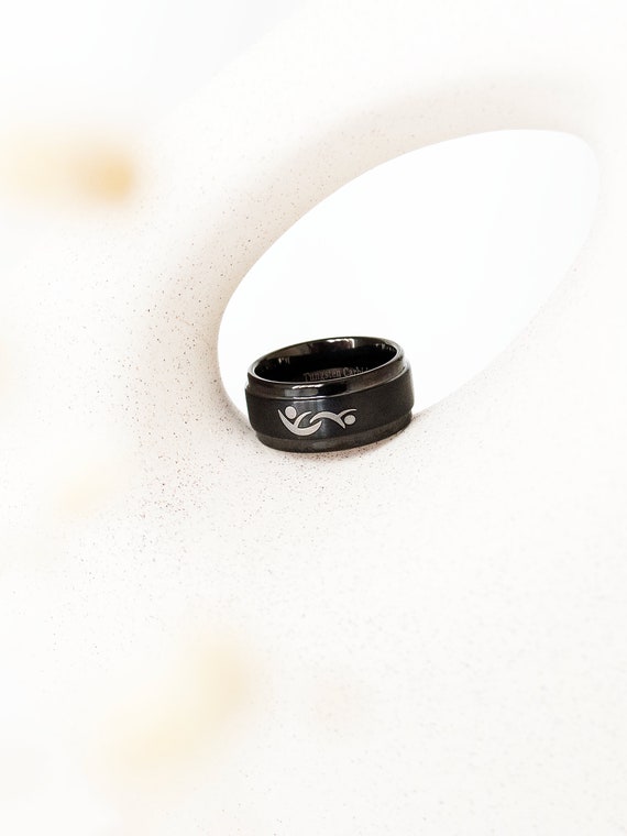 Black Swinger Ring With Partners ID Swinger Symbol VIXEN hq photo