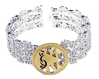 Sparkling Swinger Jewelry Crystal Cuff Bracelet, vixen, HOTWIFE, kinky, sexy, hot, SWINGER jewelry, unicorn, sub, open marriage, swingers