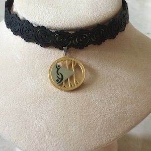 Black Swinger Choker Necklace
