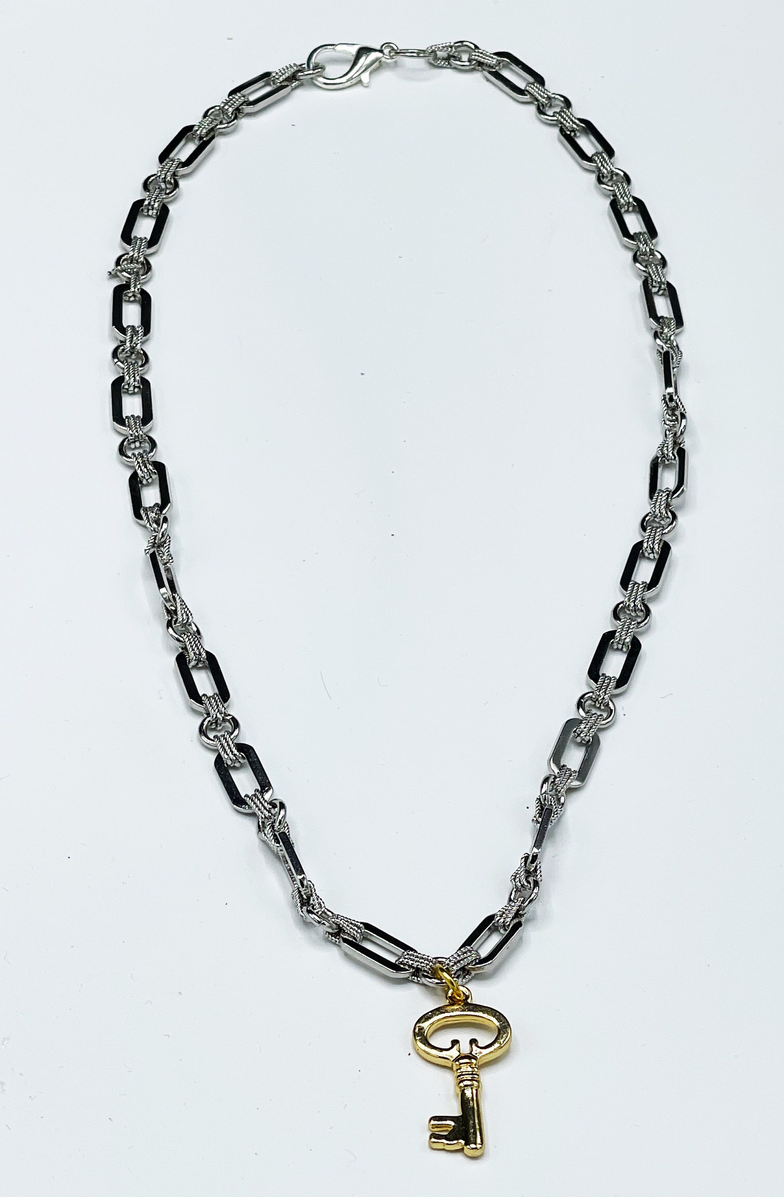 Key Charm Necklace With Chain. Cuckold Hotwife Etsy