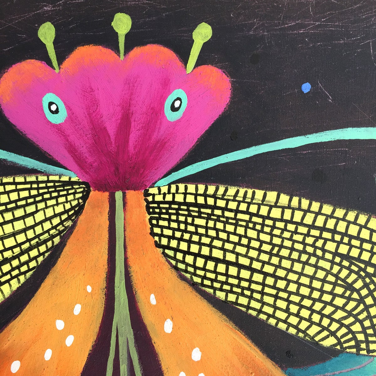 Whimsical Painting Quirky Art Original Oil Nature Inspired Etsy