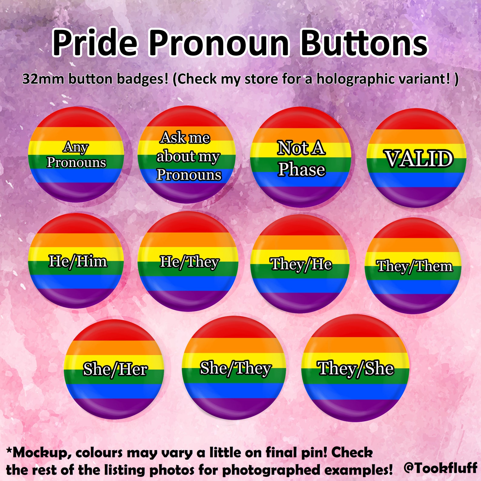 Amazon Com They Gender Neutral Pronoun Rainbow Flag Lgbqt Gay Pride ...